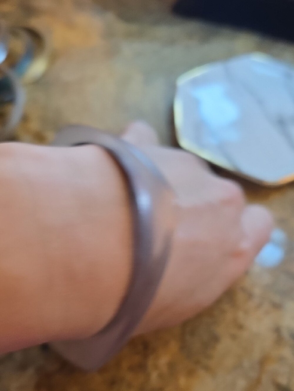 Alexis Bittar Lilac Lucite Bangle Bracelet - Picture 6 of 6